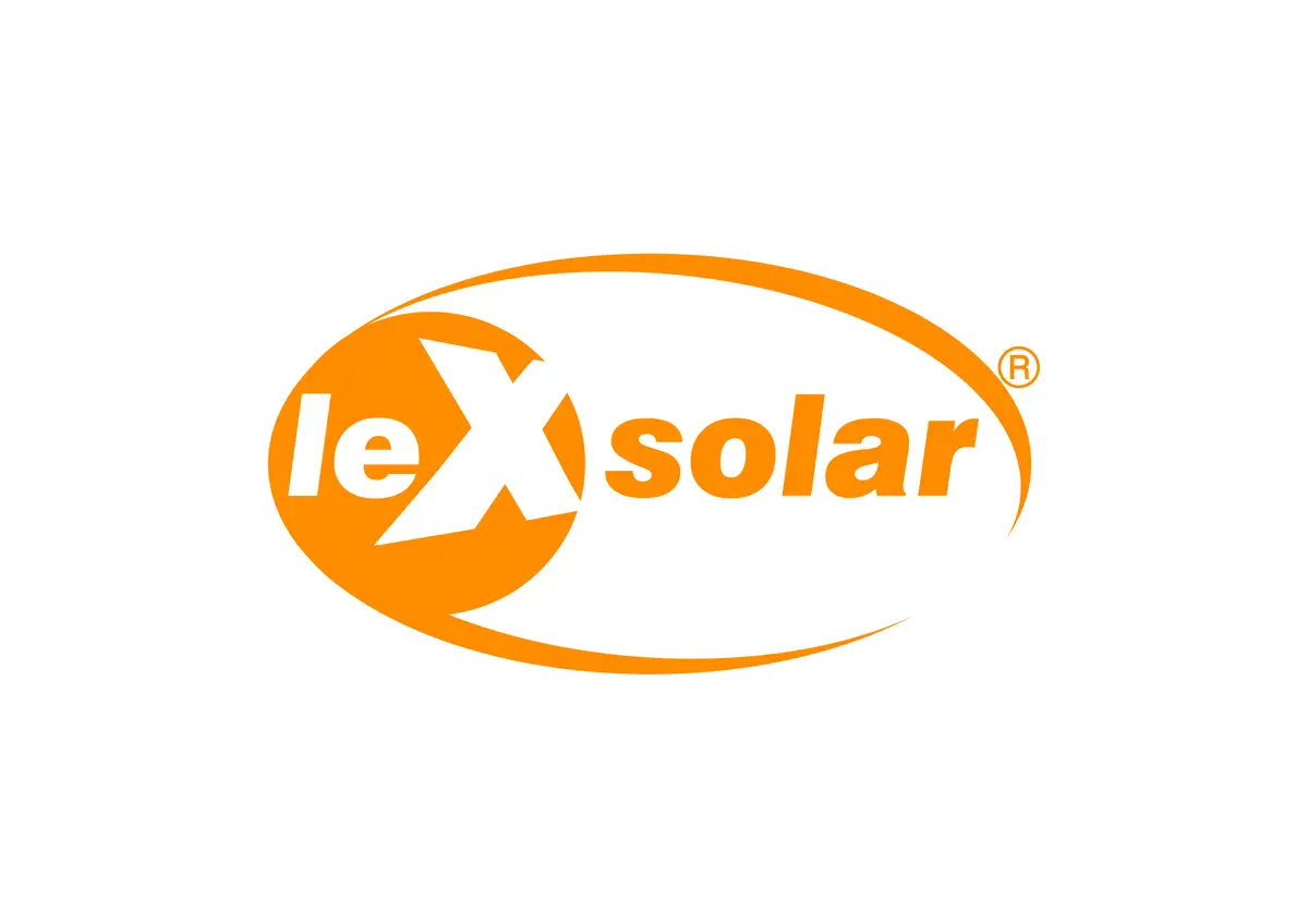 Das orangene Logo von Lexsolar